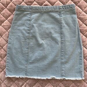 Denim mini skirt